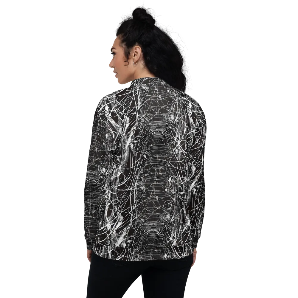 Cyber Lattice on Bomber Jacket — Back