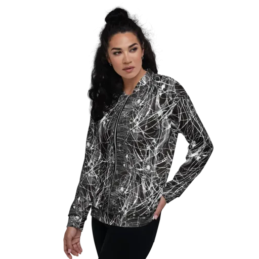 Cyber Lattice on a Bomber Jacket