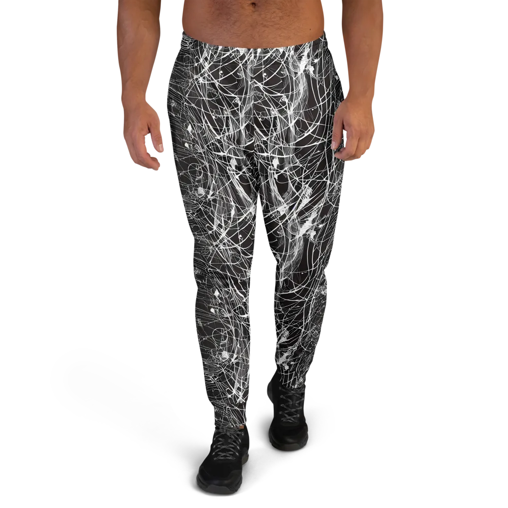 Cyber Lattice on Men's Joggers — Front