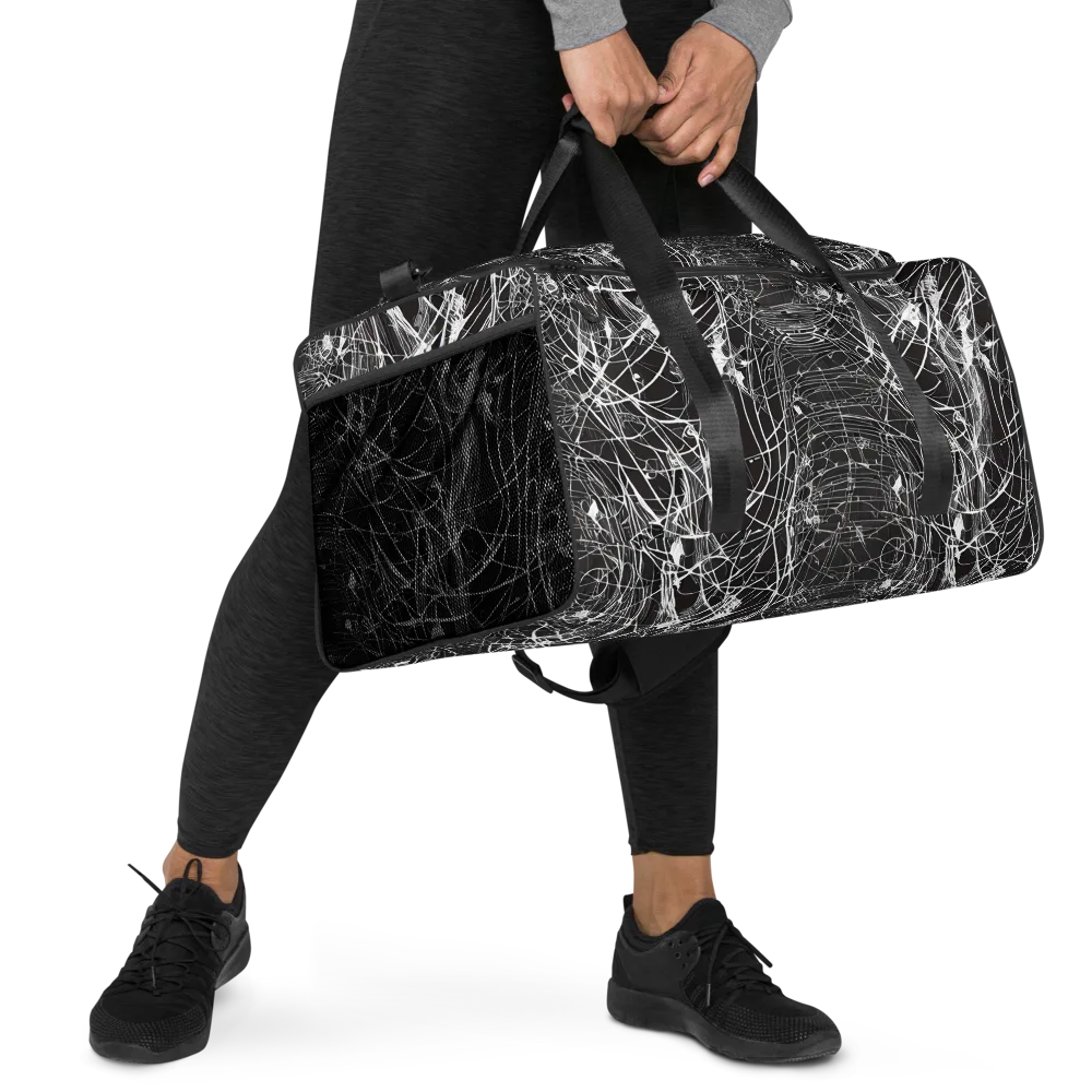 Cyber Lattice on Duffle Bag — Right Front