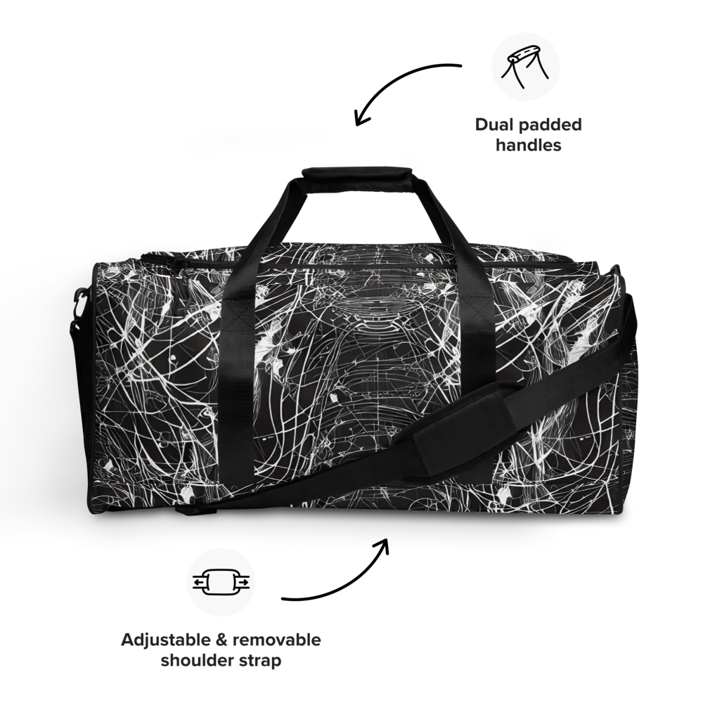Cyber Lattice on Duffle Bag — Front