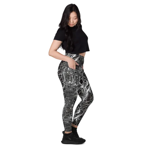 Cyber Lattice on a Leggings with Pockets