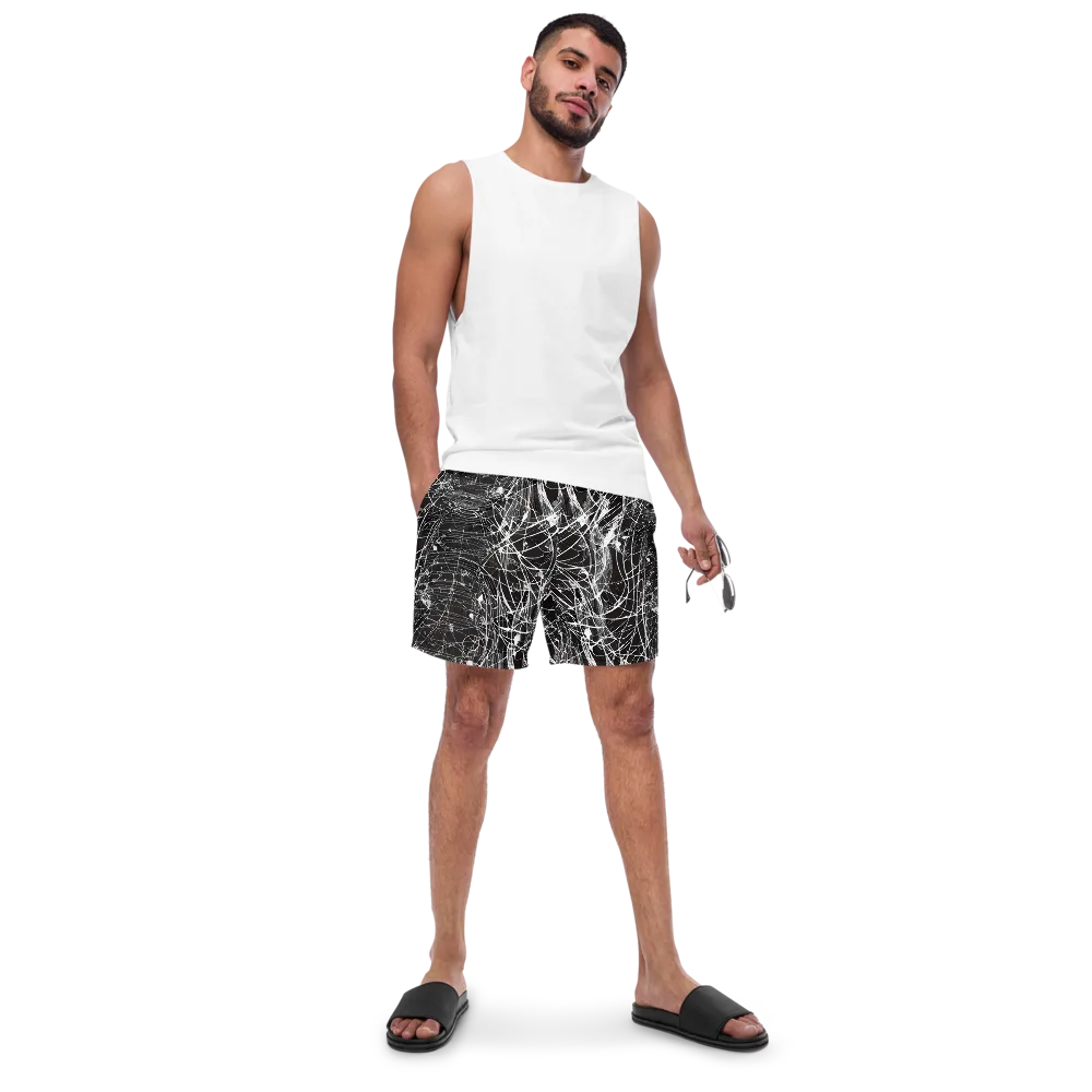 Cyber Lattice on Swim Trunks — Front