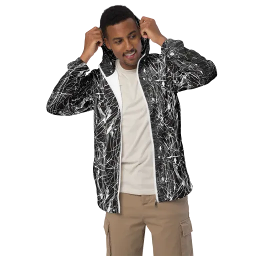 Cyber Lattice on a Men's Windbreaker