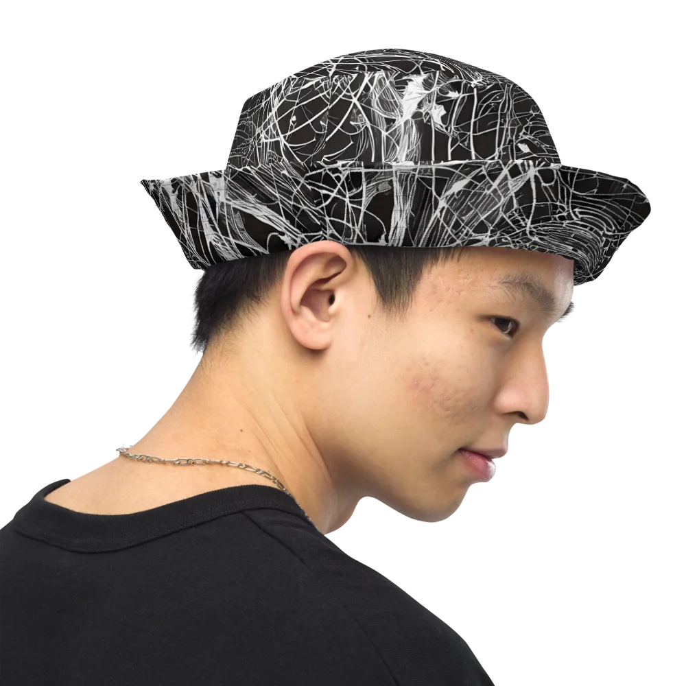 Cyber Lattice on Reversible Bucket Hat — Right Outside