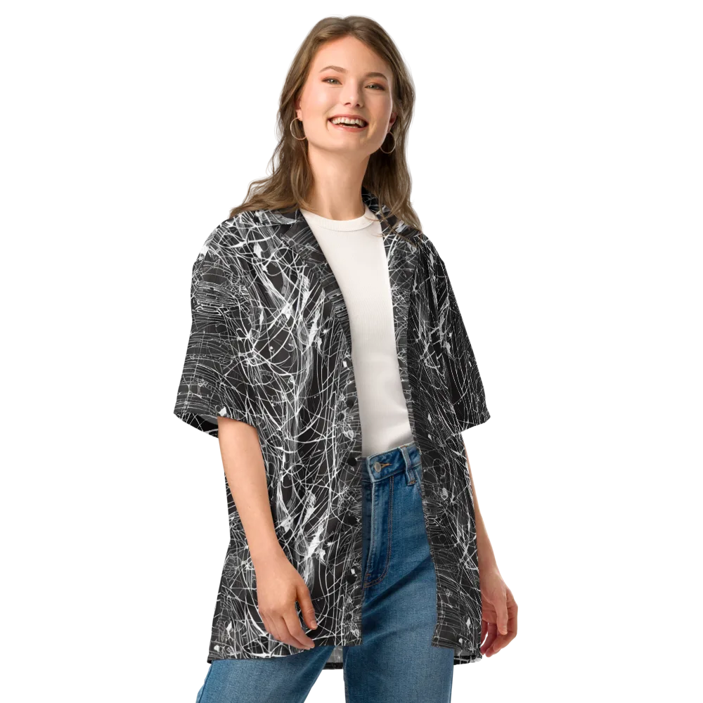 Cyber Lattice on Button Shirt — Front