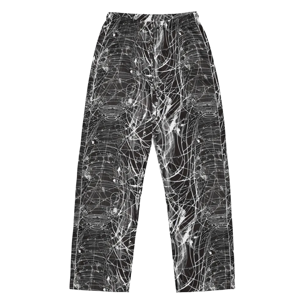 Cyber Lattice on Women's Pajama Pants — Front