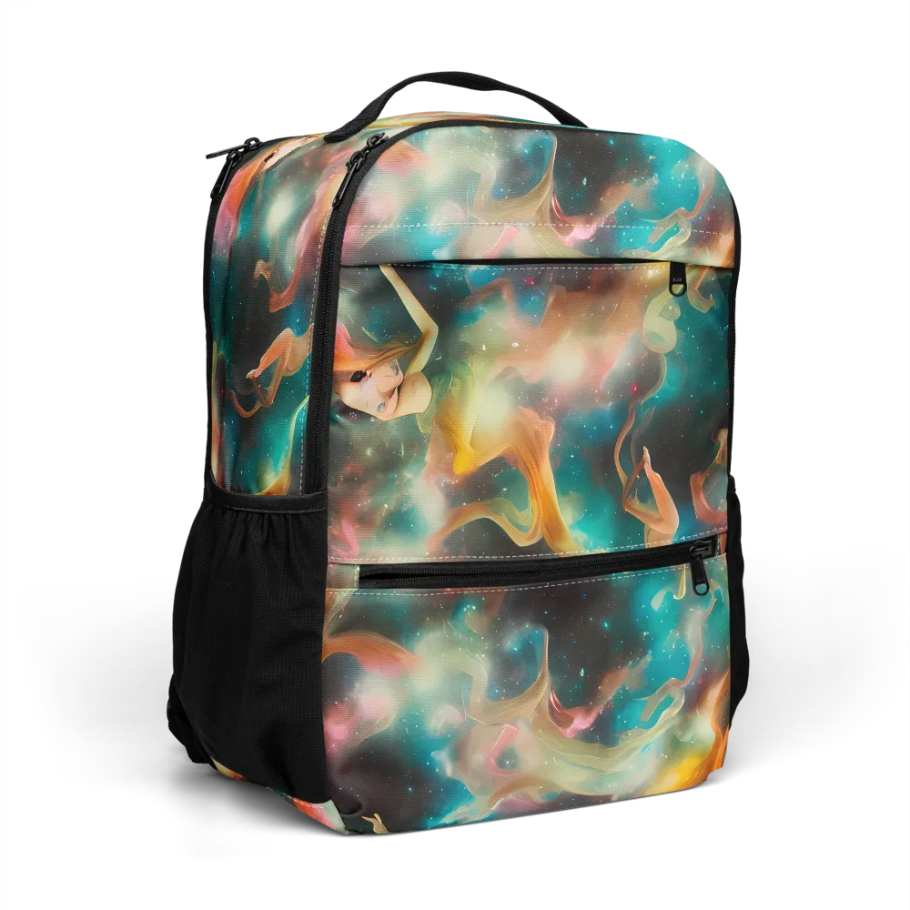 Elegant Whirl on Utility Backpack — Right Front
