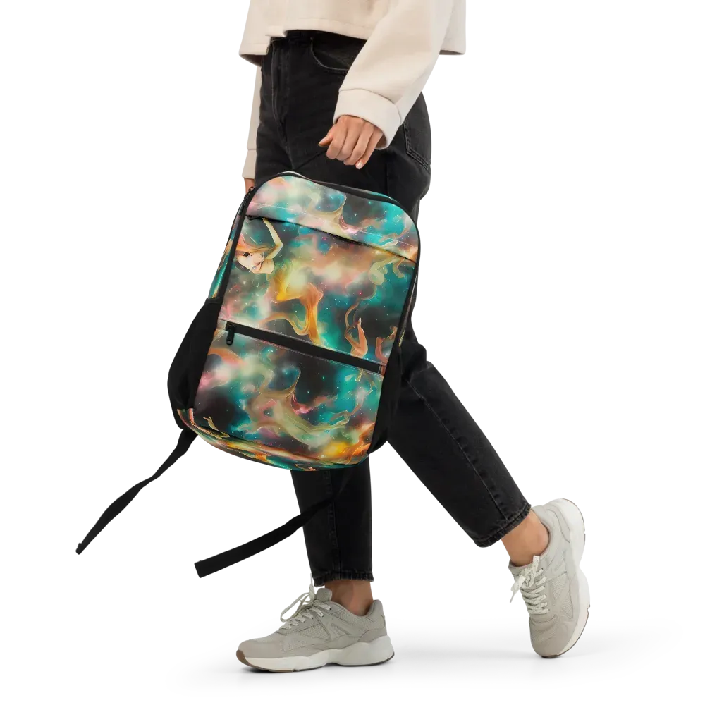 Elegant Whirl on Utility Backpack — Front