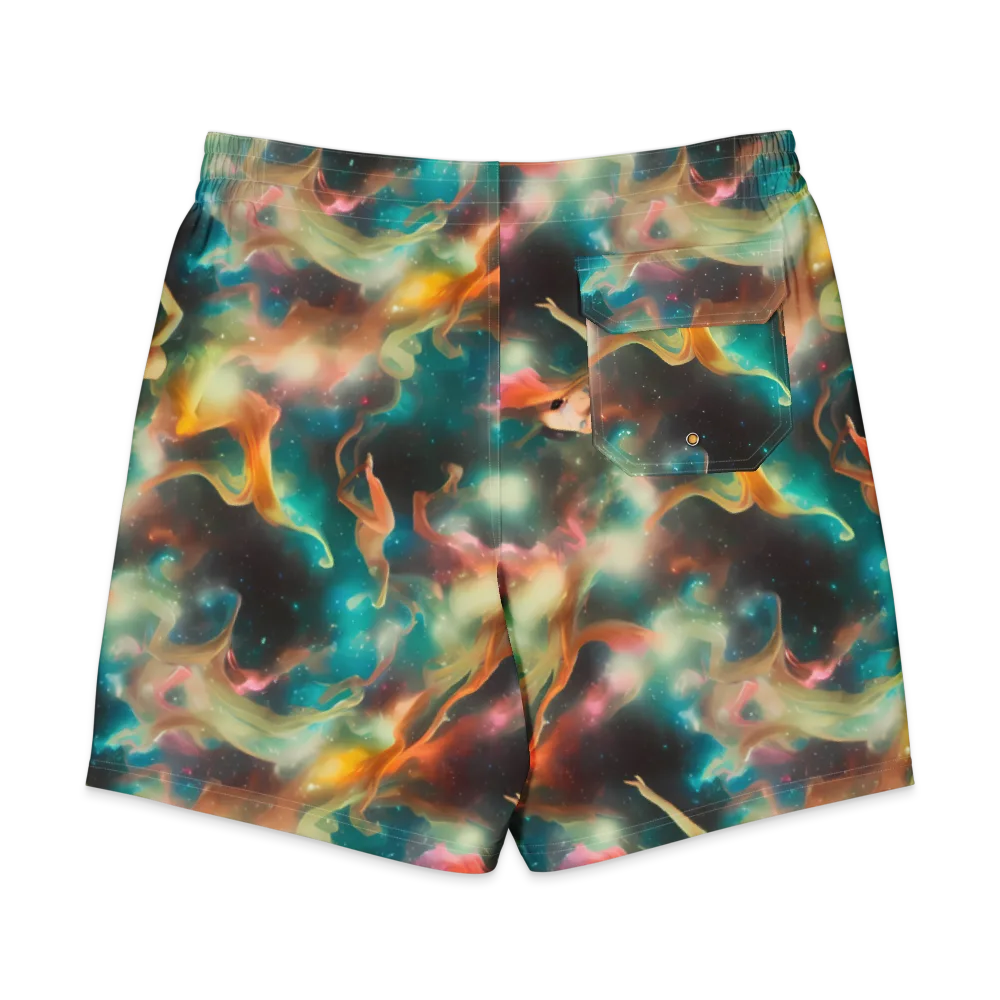 Elegant Whirl on Men's Board Shorts — Back