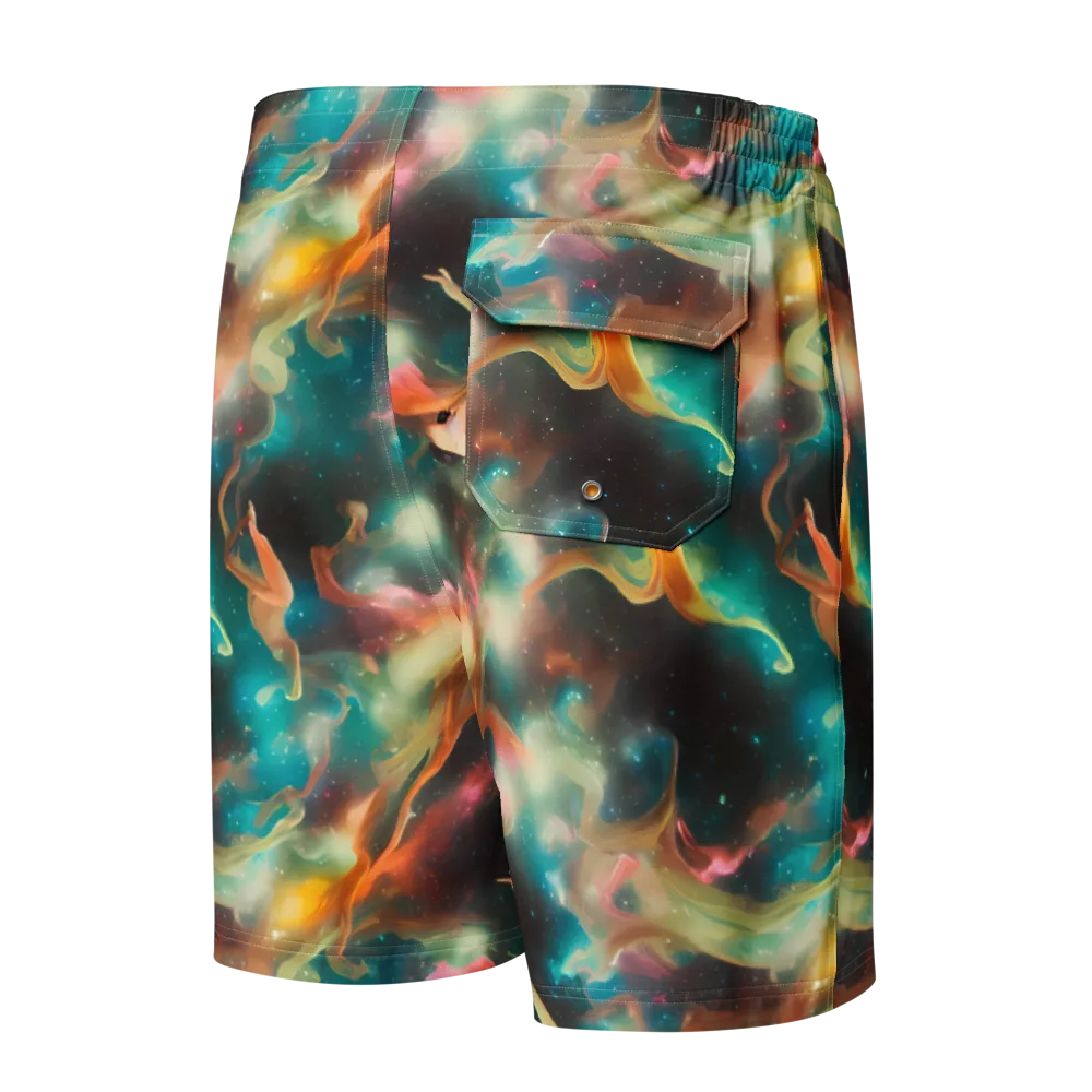 Elegant Whirl on Men's Board Shorts — Back