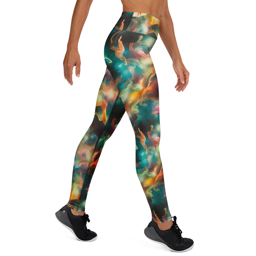 Elegant Whirl on Yoga Leggings — Right