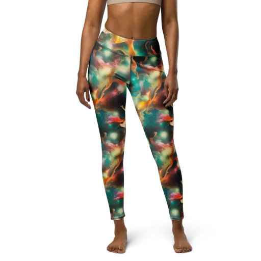 Elegant Whirl on a Yoga Leggings