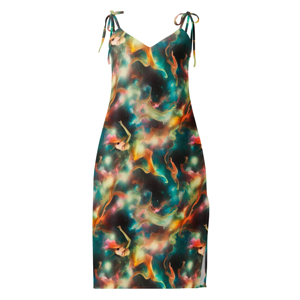 Elegant Whirl on Slip Dress — Front