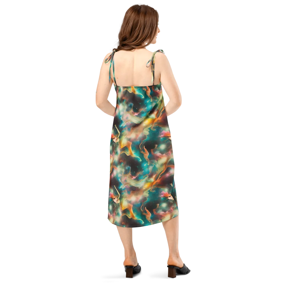 Elegant Whirl on Slip Dress — Back