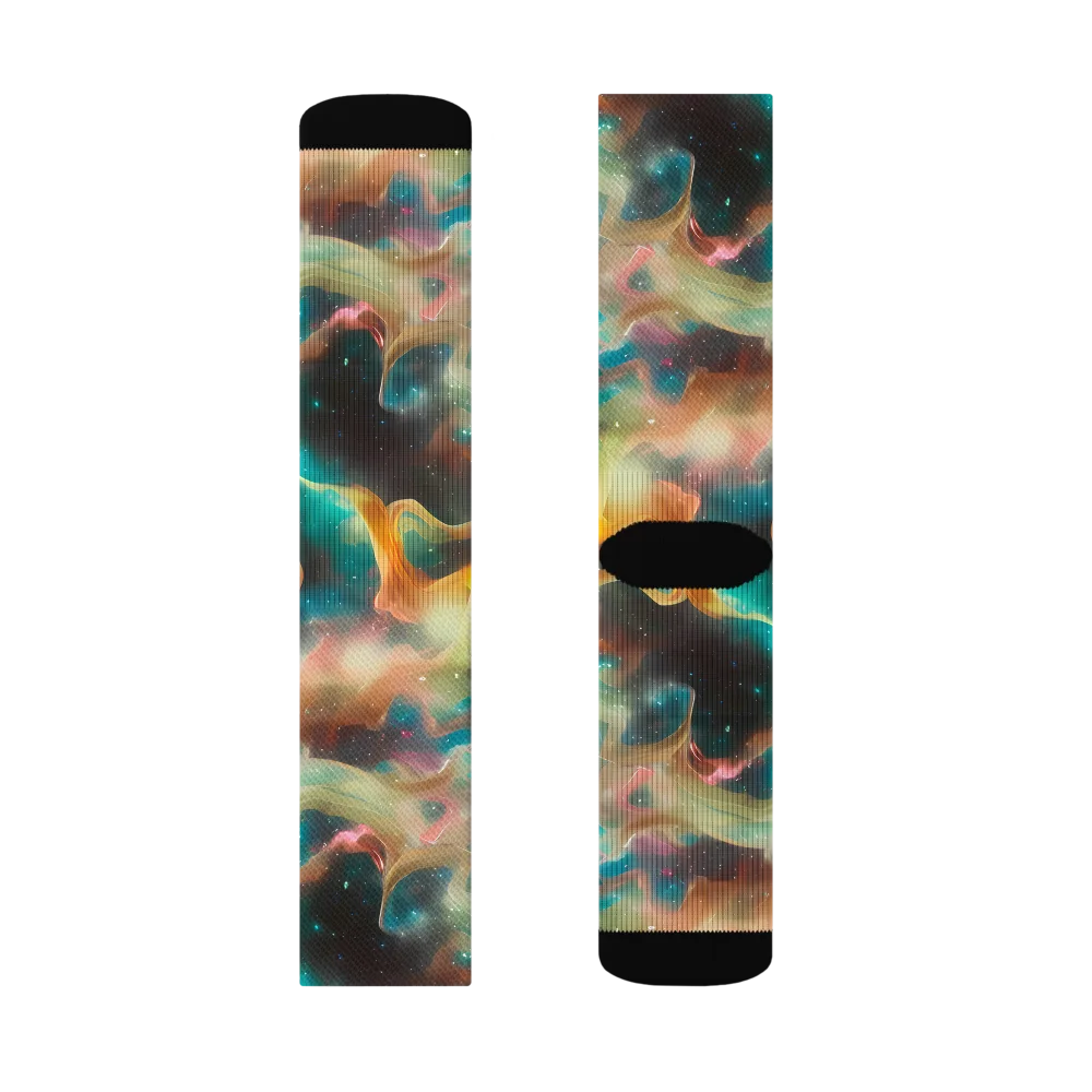 Elegant Whirl on Socks — Left Sock