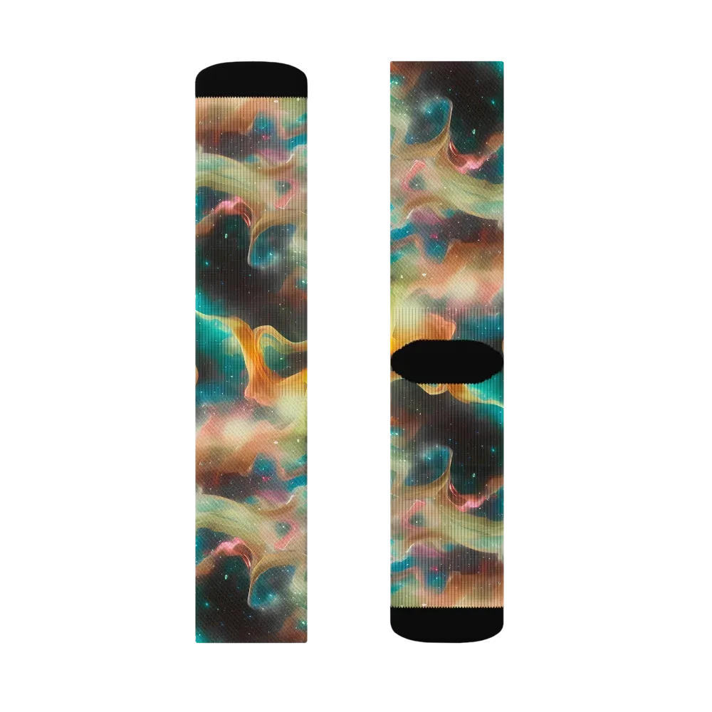 Elegant Whirl on Socks — Right Sock