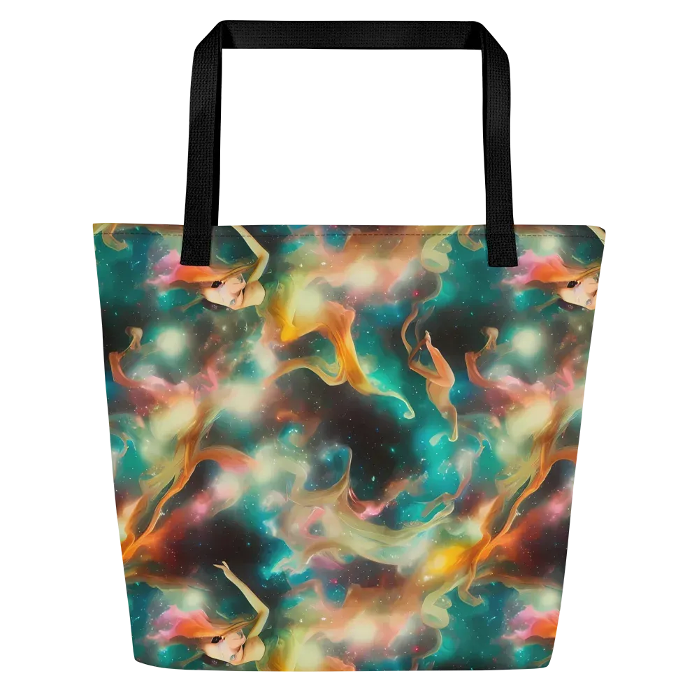 Elegant Whirl on Large Tote Bag W/ Pocket — Front