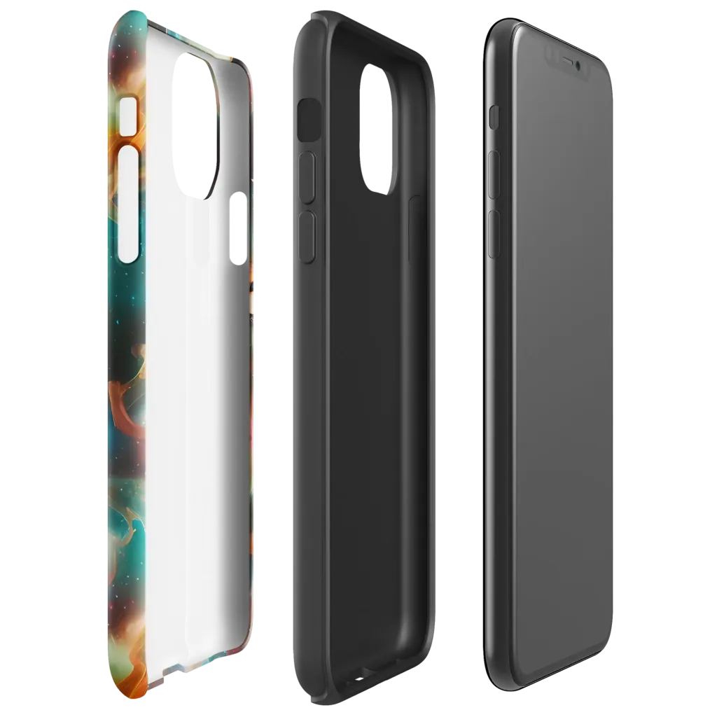 Elegant Whirl on Tough Case for iPhone® — Right