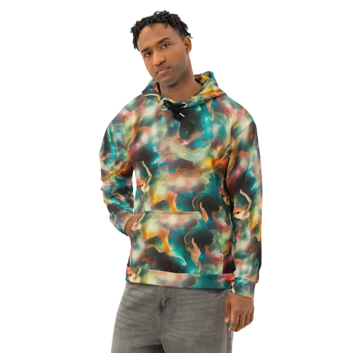 Elegant Whirl on a Cotton Hoodie