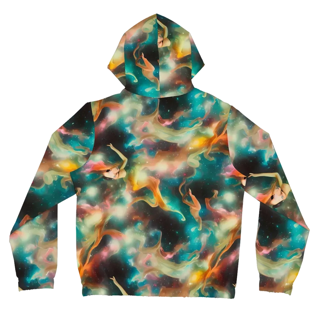 Elegant Whirl on Women's Full-Zip Hoodie — Back