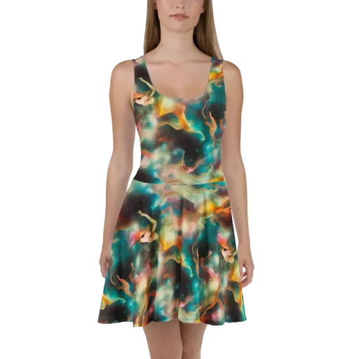 Elegant Whirl on a Skater Dress