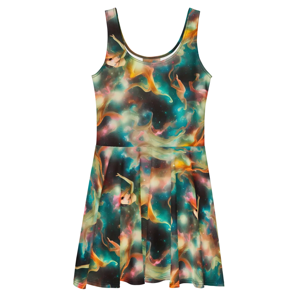 Elegant Whirl on Skater Dress — Front