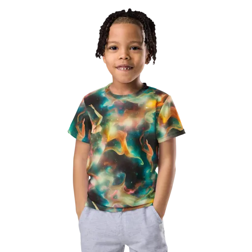 Elegant Whirl on a Kids Crew Neck T-Shirt