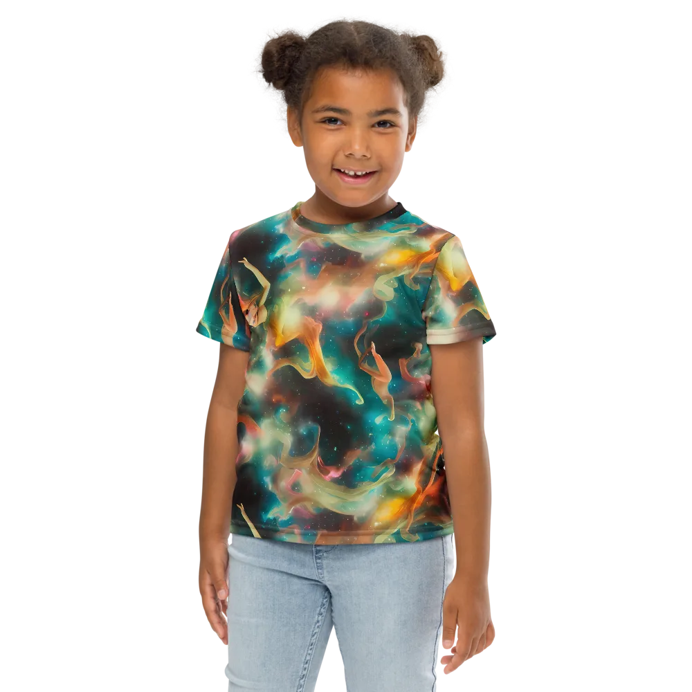 Elegant Whirl on Kids Crew Neck T-Shirt — Front