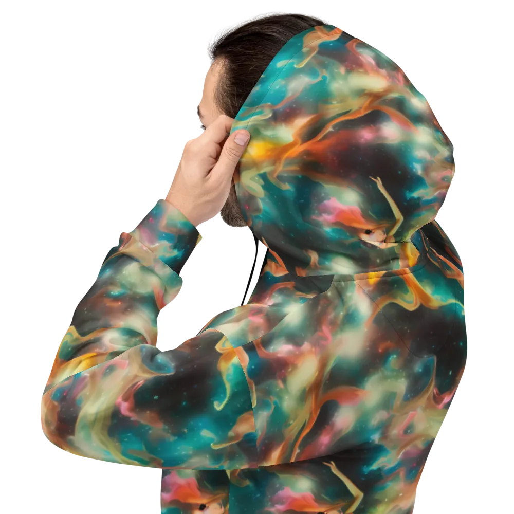 Elegant Whirl on Hoodie — Back