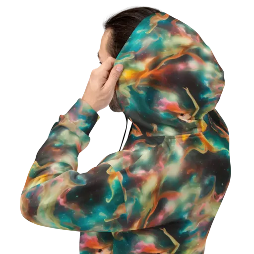 Elegant Whirl on a Hoodie