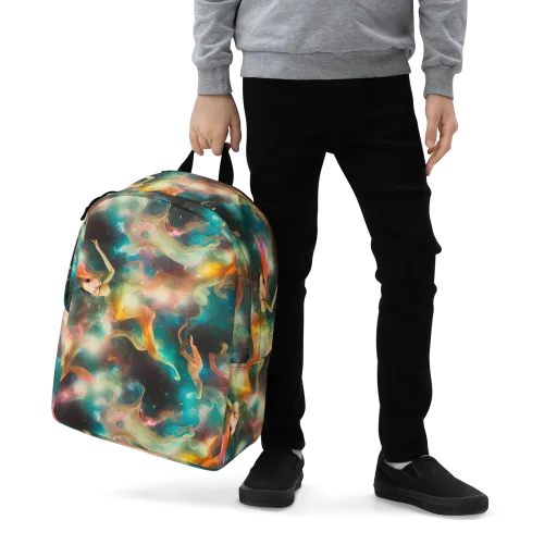 Elegant Whirl on a Minimalist Backpack
