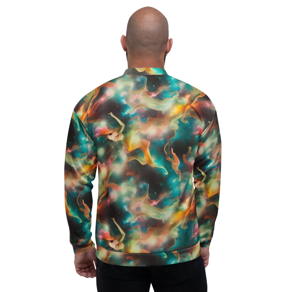 Elegant Whirl on Bomber Jacket — Back
