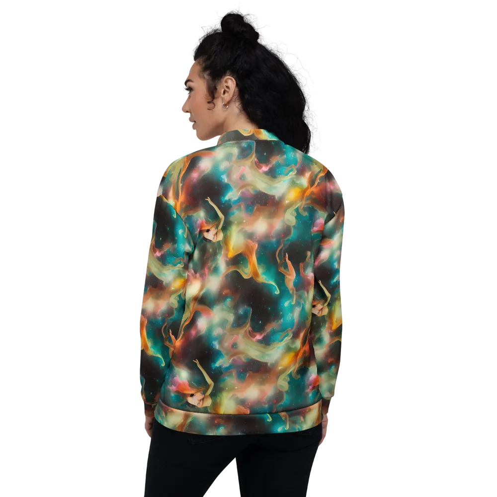 Elegant Whirl on Bomber Jacket — Back
