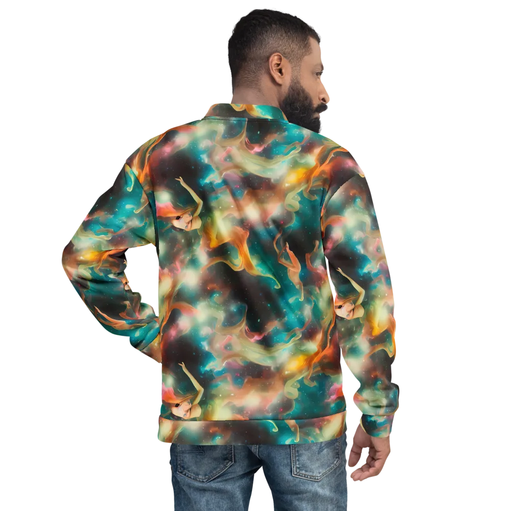 Elegant Whirl on Bomber Jacket — Back