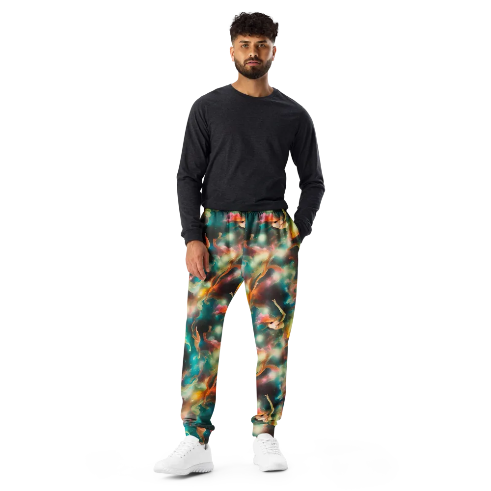Elegant Whirl on Men's Joggers — Front