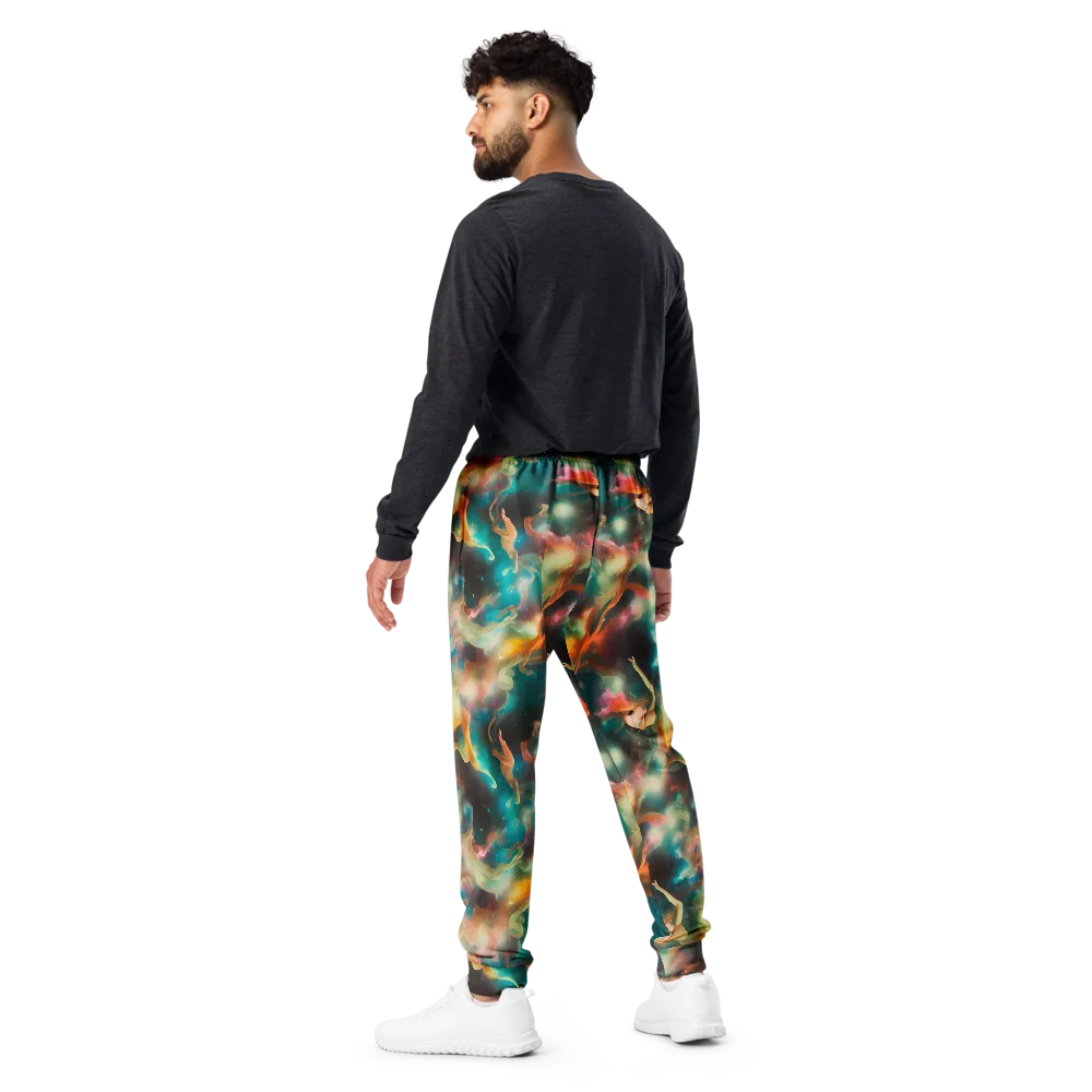 Elegant Whirl on Men's Joggers — Back