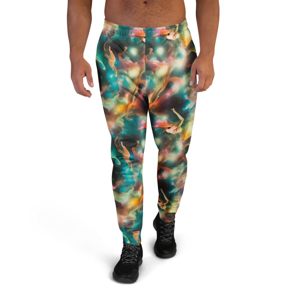 Elegant Whirl on Men's Joggers — Front