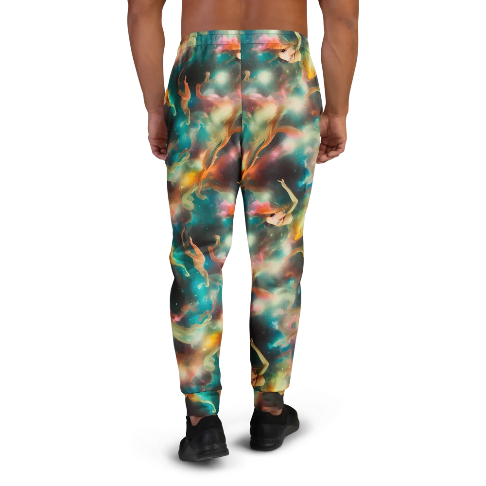 Elegant Whirl on Men's Joggers — Back