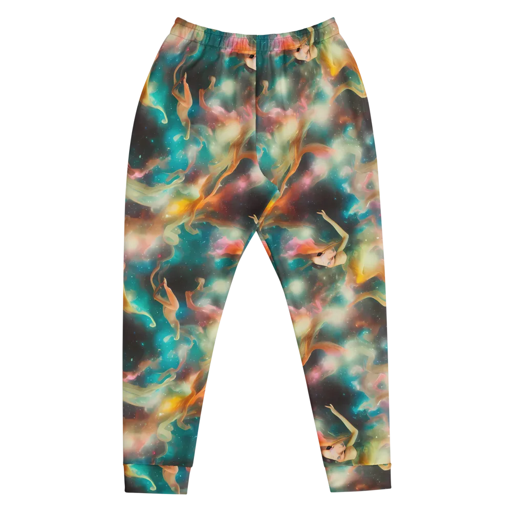 Elegant Whirl on Men's Joggers — Front