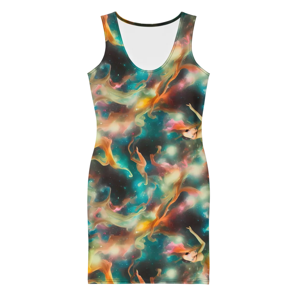Elegant Whirl on Bodycon Dress — Front