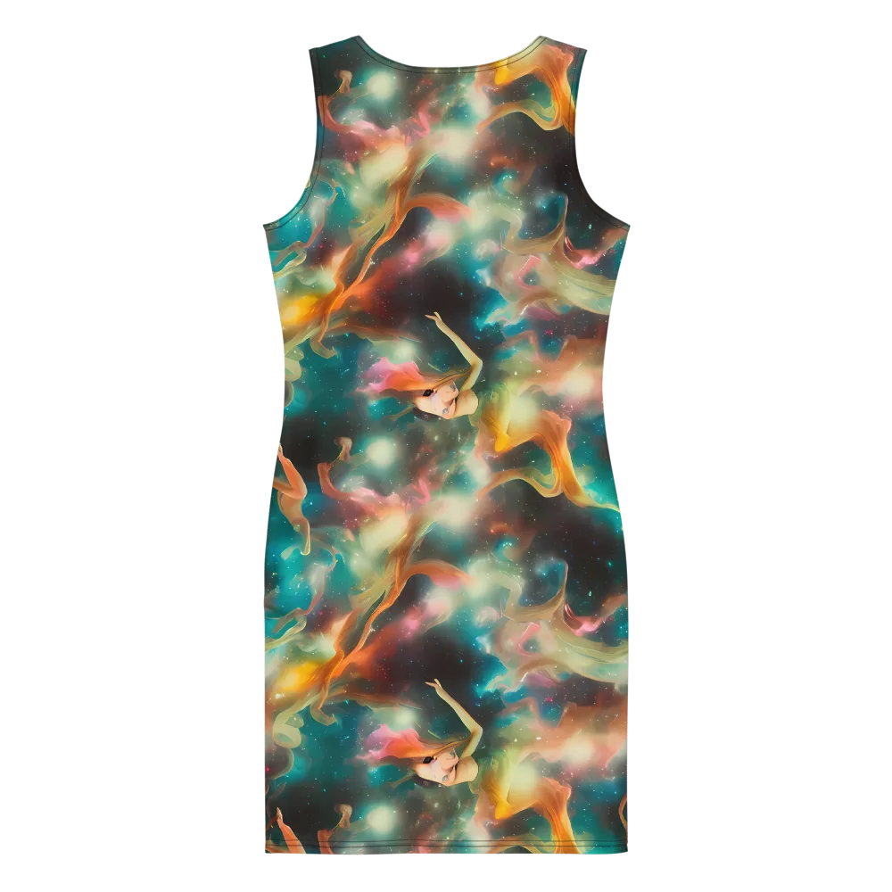 Elegant Whirl on Bodycon Dress — Back