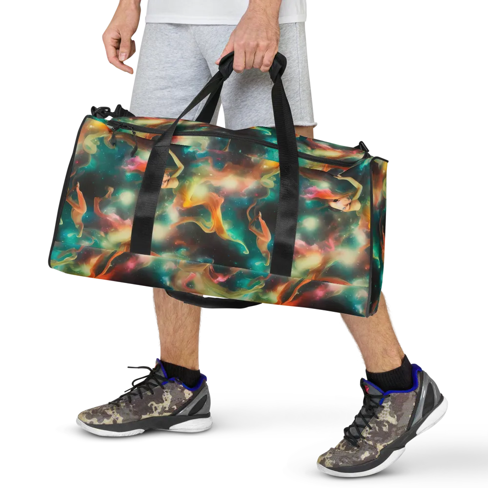 Elegant Whirl on Duffle Bag — Front