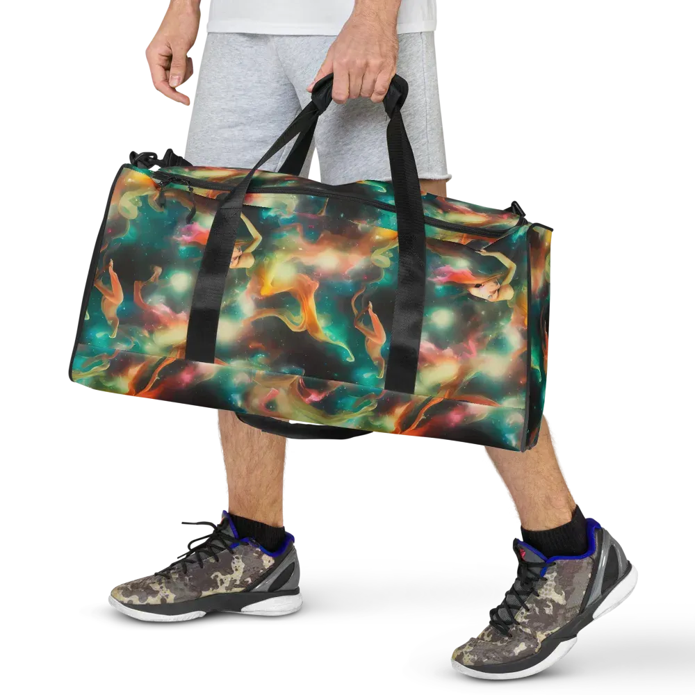 Elegant Whirl on Duffle Bag — Front