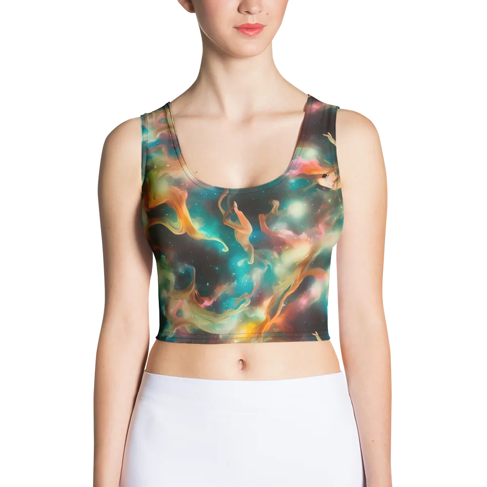 Elegant Whirl on Crop Top — Front
