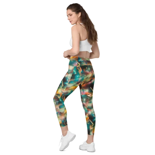 Elegant Whirl on a Leggings with Pockets