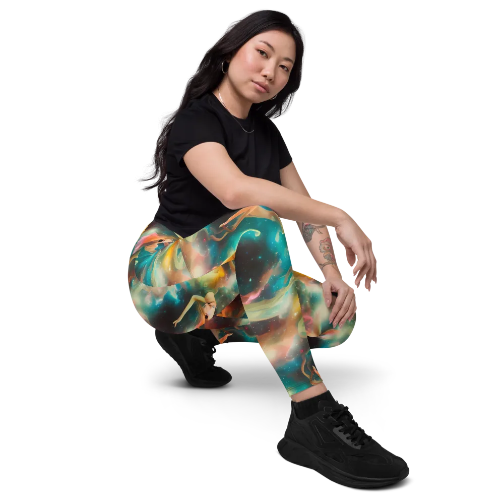Elegant Whirl on Leggings with Pockets — Right Front
