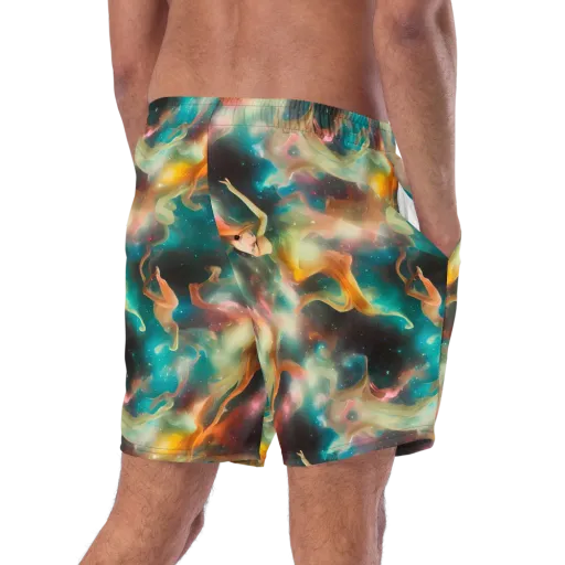 Elegant Whirl on a Swim Trunks