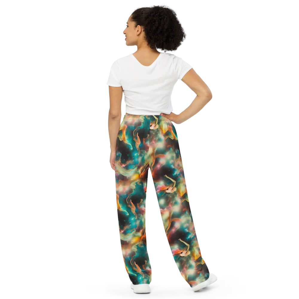 Elegant Whirl on Wide-Leg Pants — Back