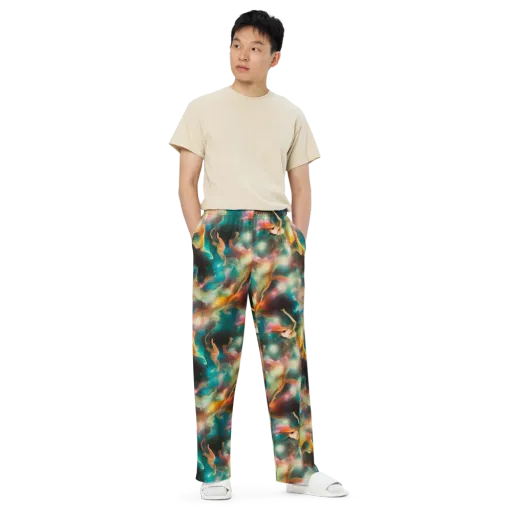 Elegant Whirl on a Wide-Leg Pants